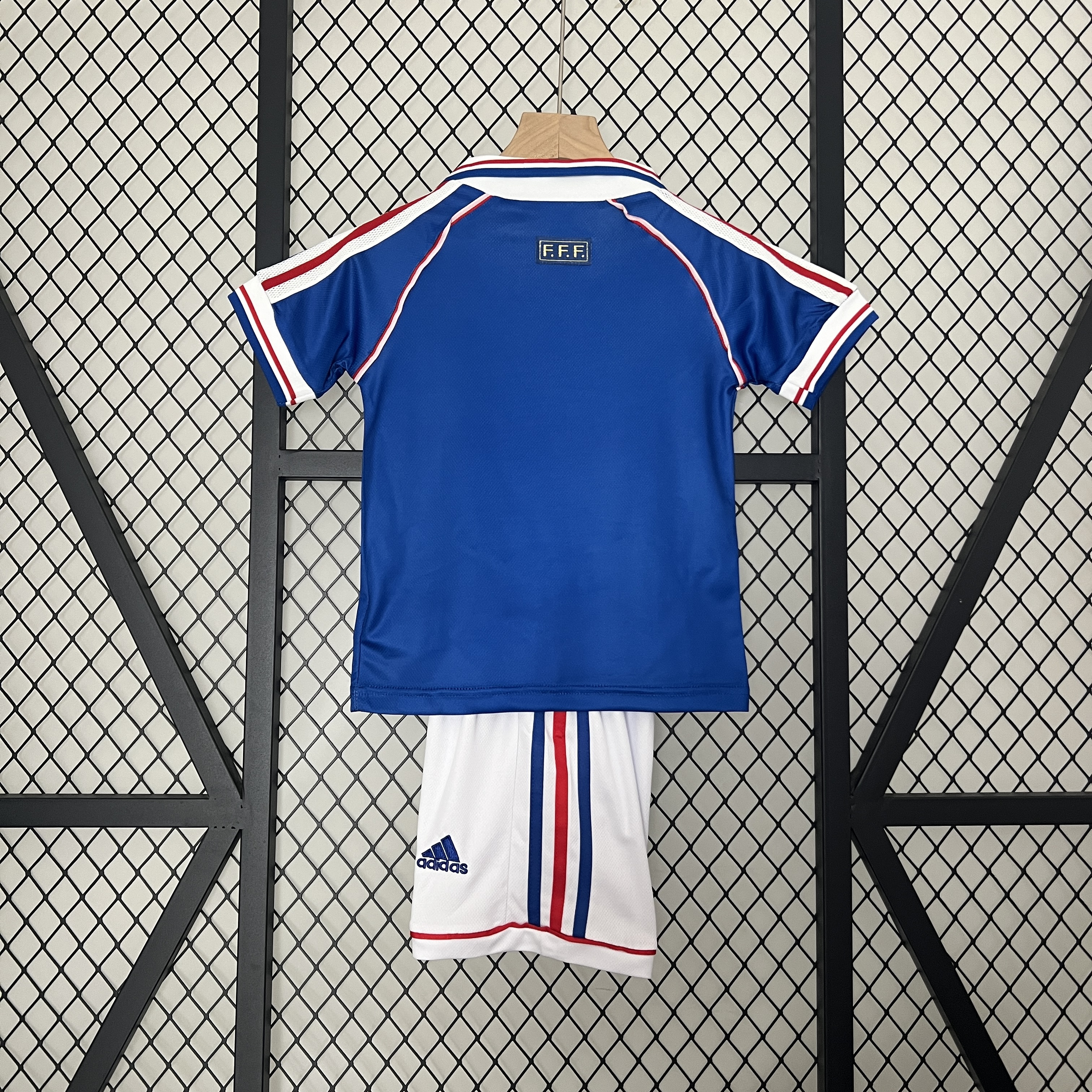 Retro 1998 France Home Kids Kit/1998法国主场童装