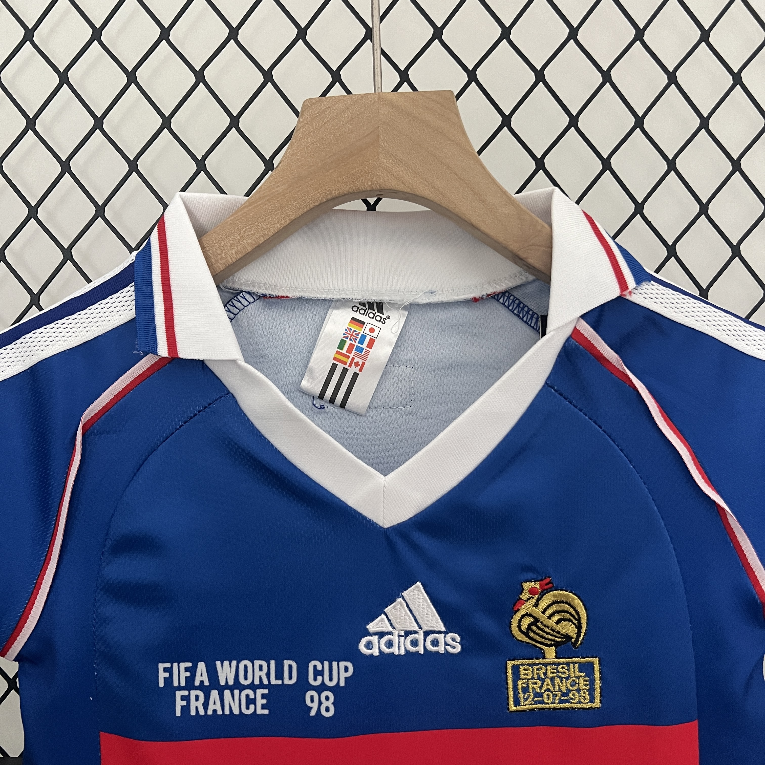 Retro 1998 France Home Kids Kit/1998法国主场童装