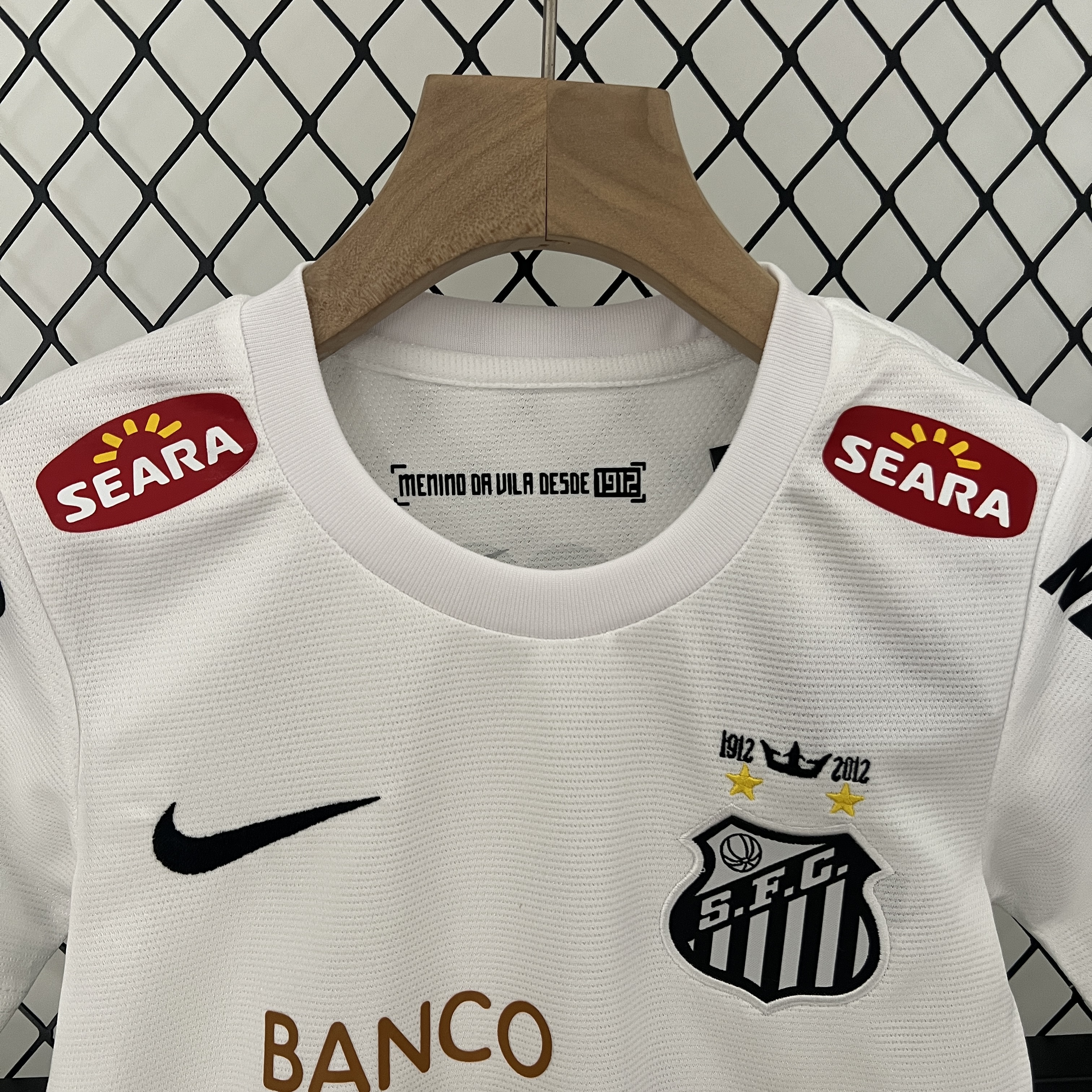 Retro 11-12 Santos Home Kids Kit/11-12桑托斯主场童装
