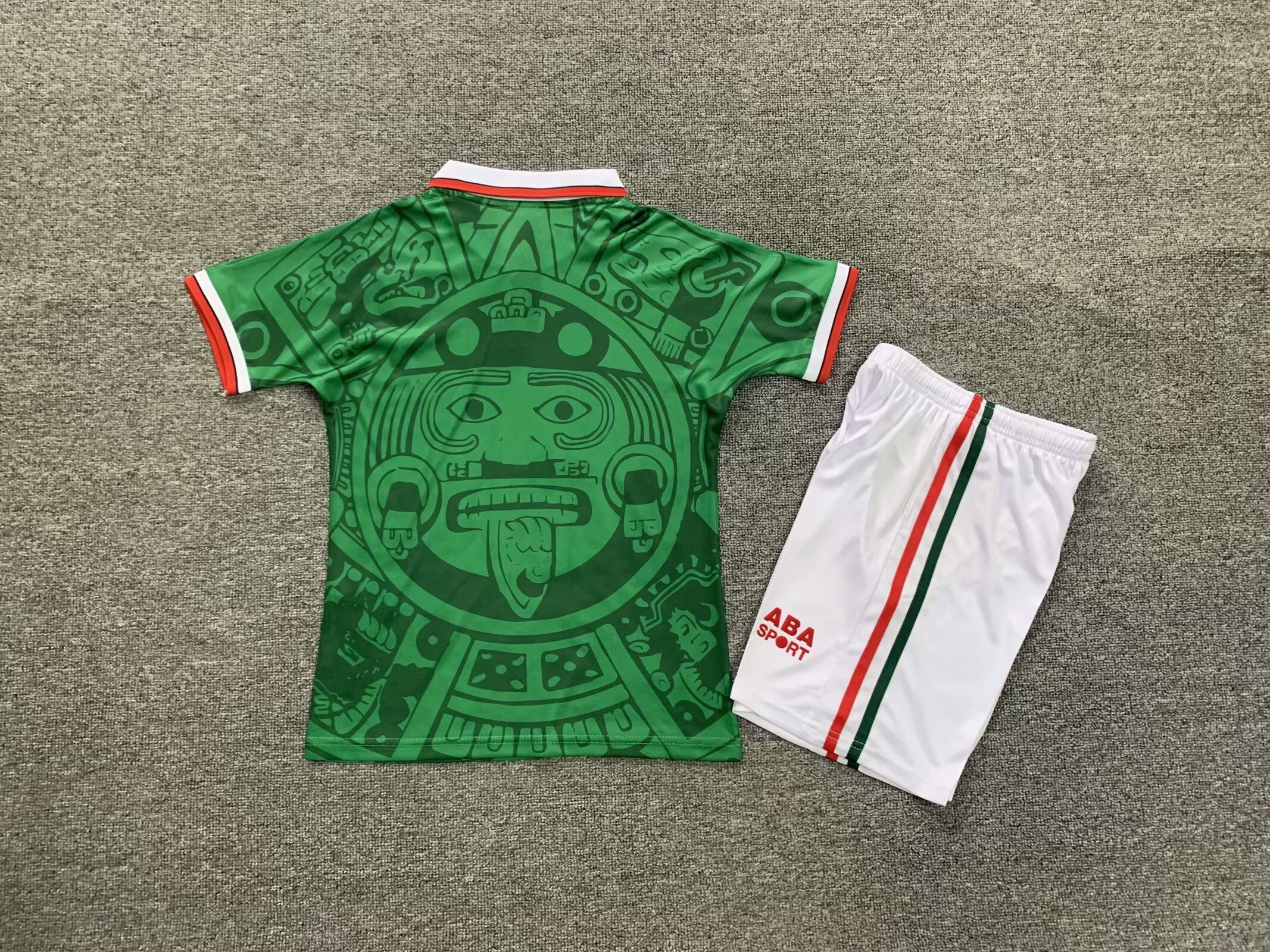 Retro 1998 Mexico Home Kids Kit/1998 墨西哥主场童装