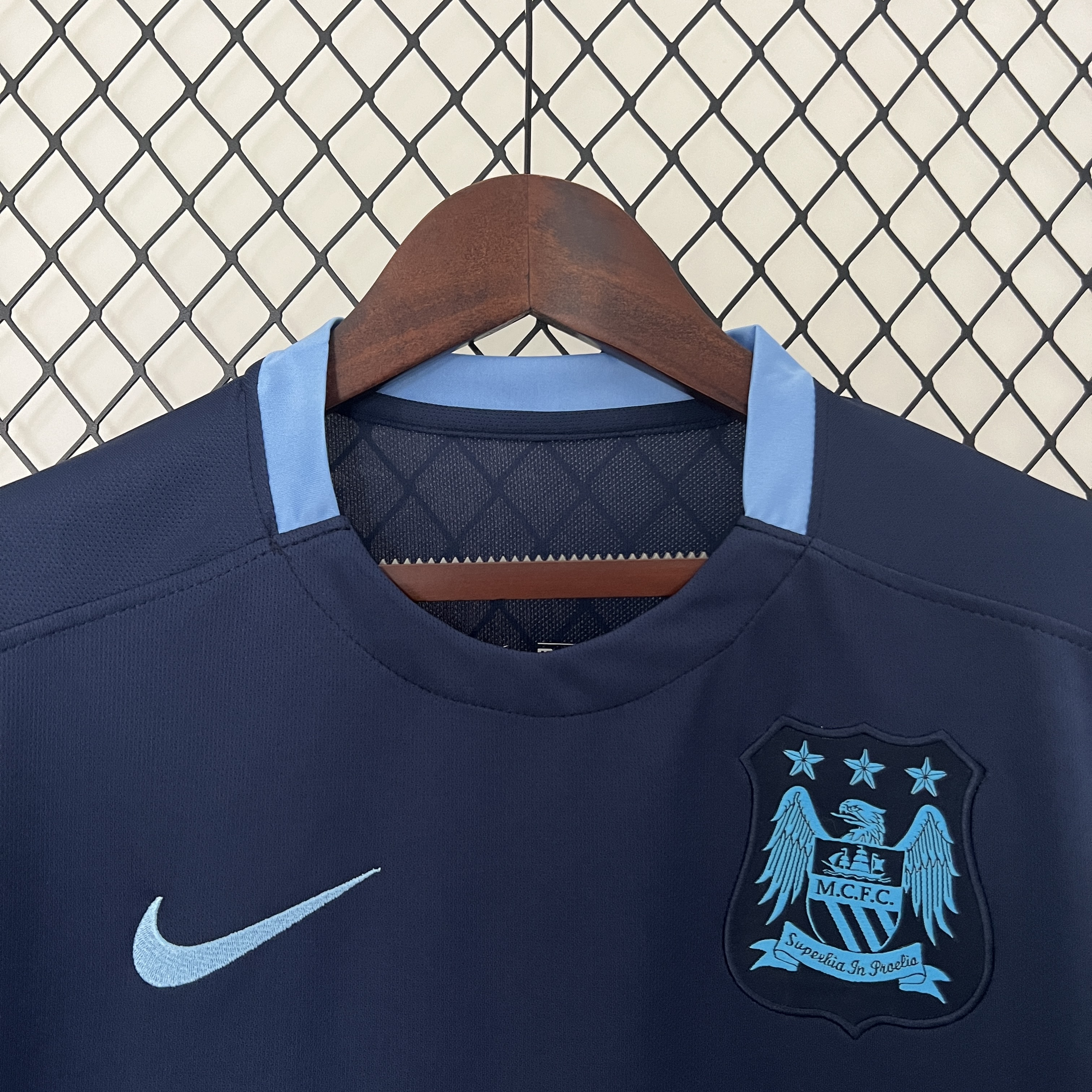 15-16 Manchester City Away Retro Jersey/ 15-16 曼城客场复古