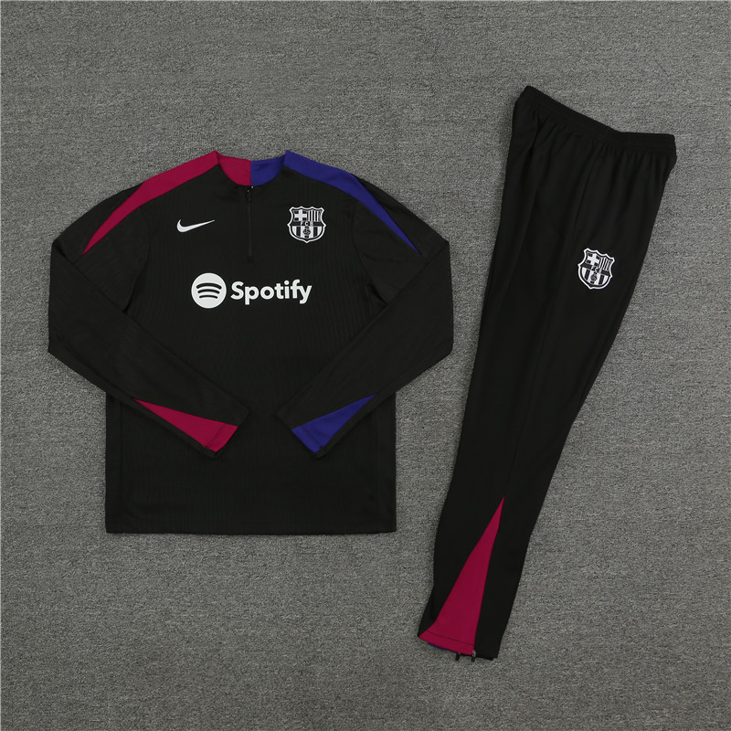24-25 Barcelona Black Player Version Training Suit/24-25巴萨半拉训练服,球员版