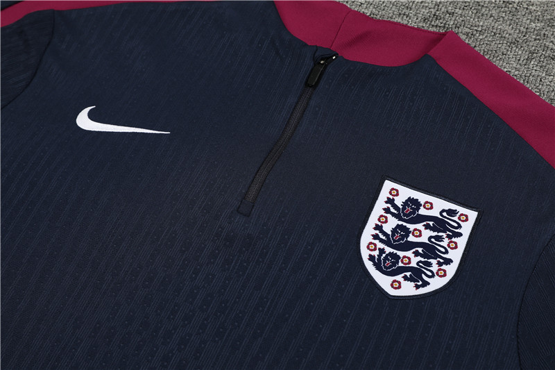 2024 England Blue Player Version Training Suit/2024英格兰半拉训练服,球员版