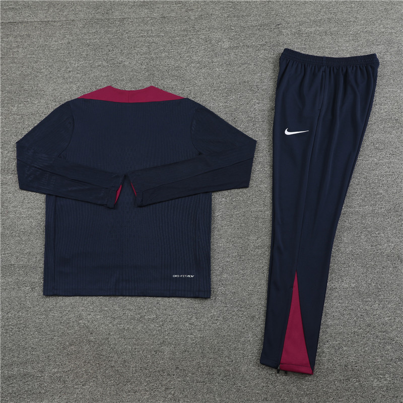 2024 England Blue Player Version Training Suit/2024英格兰半拉训练服,球员版