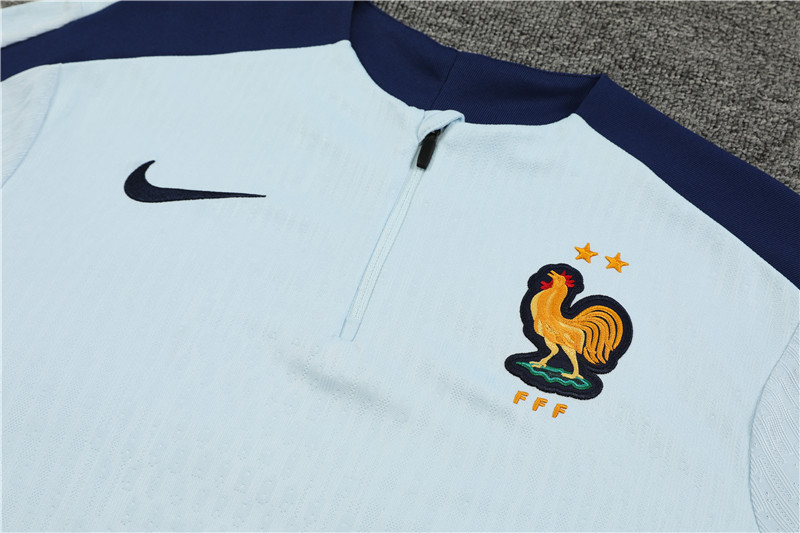2024 France Player Version Training Suit/2024法国半拉训练服,球员版