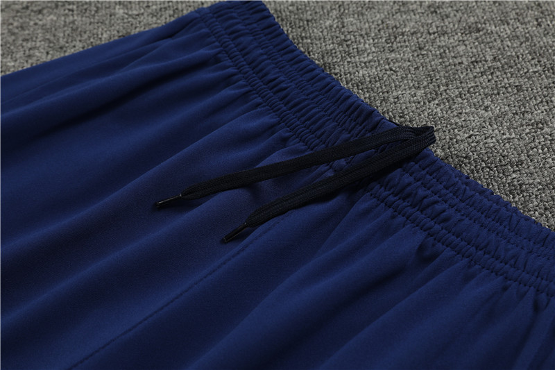 2024 France Blue Player Version Training Suit/2024法国蓝色半拉训练服,球员版