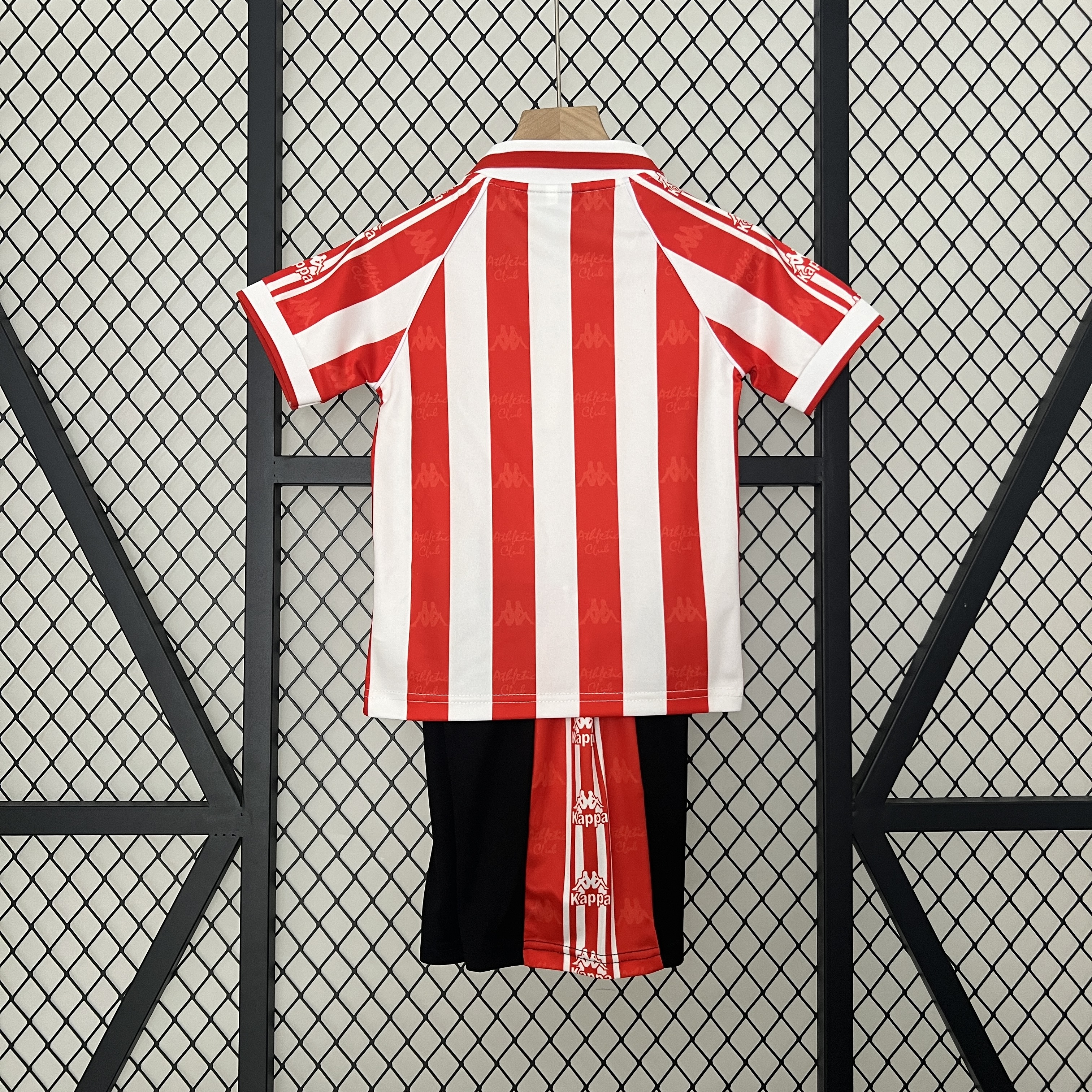 Retro 95-97 Athletic Bilbao Home Kids Kit/95-97毕尔巴鄂主场童装