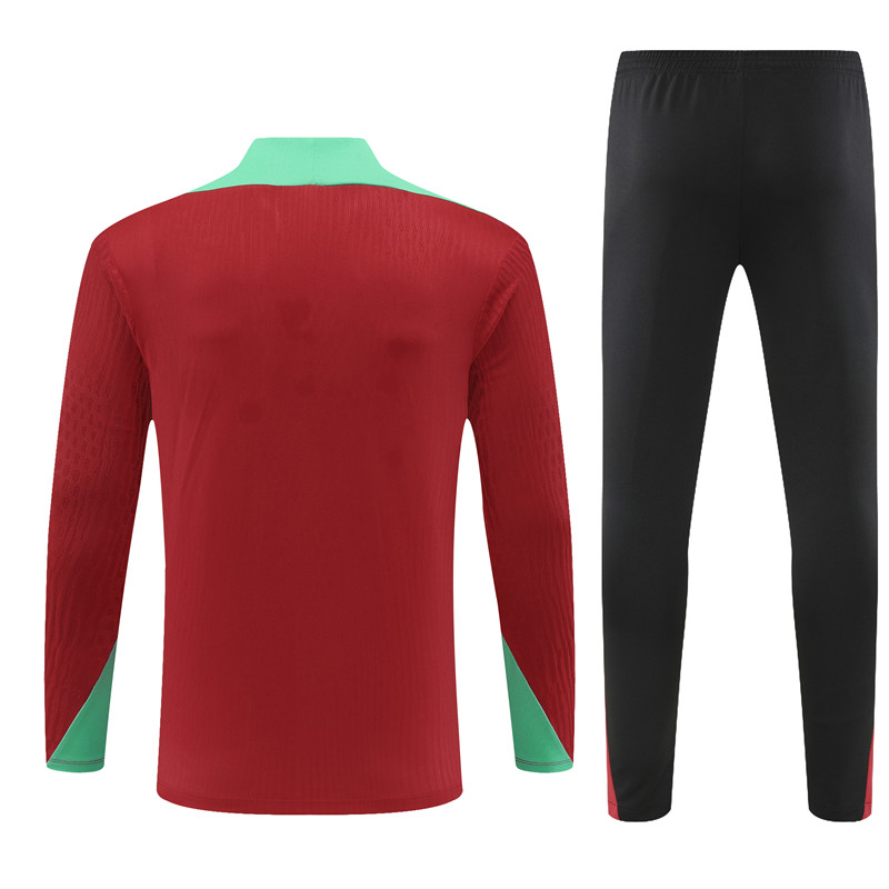 2024 Portugal Red Player Version Training Suit/2024葡萄牙半拉训练服,球员版
