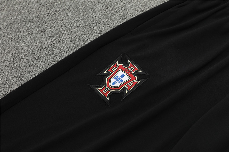 2024 Portugal Black Player Version Training Suit/2024葡萄牙半拉训练服,球员版