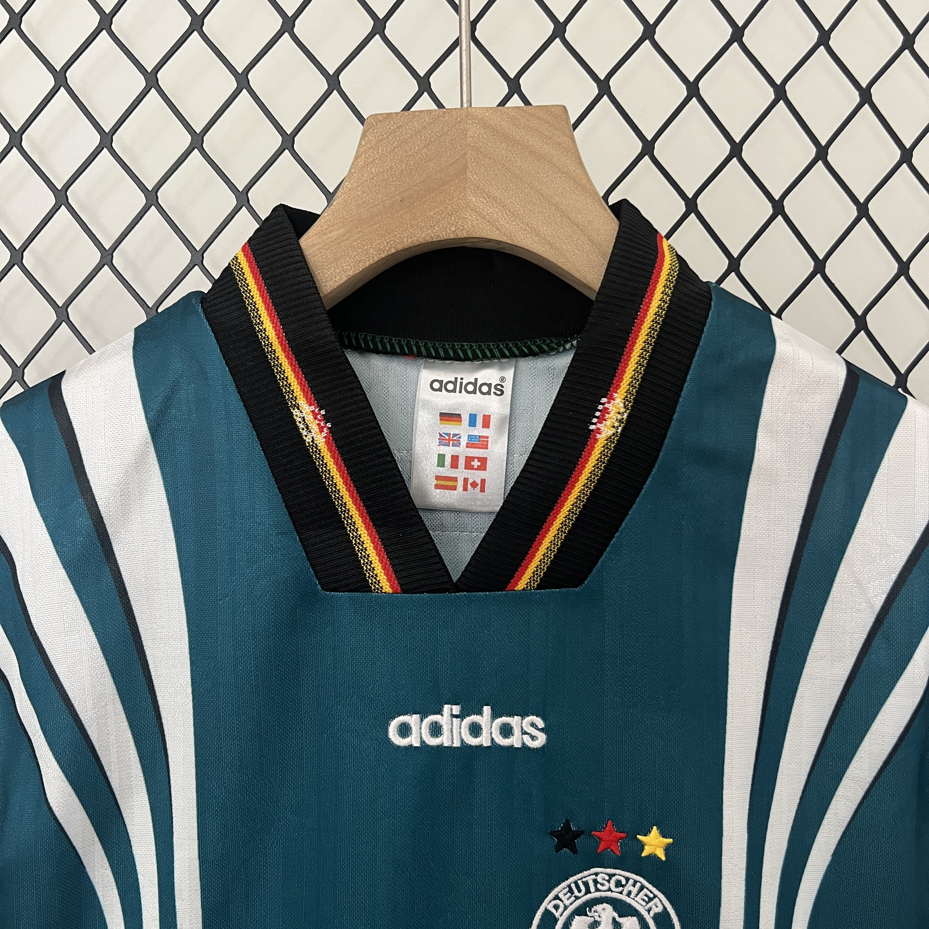 Retro 1996 Germany Away Kids Kit/ 1996德国客场童装