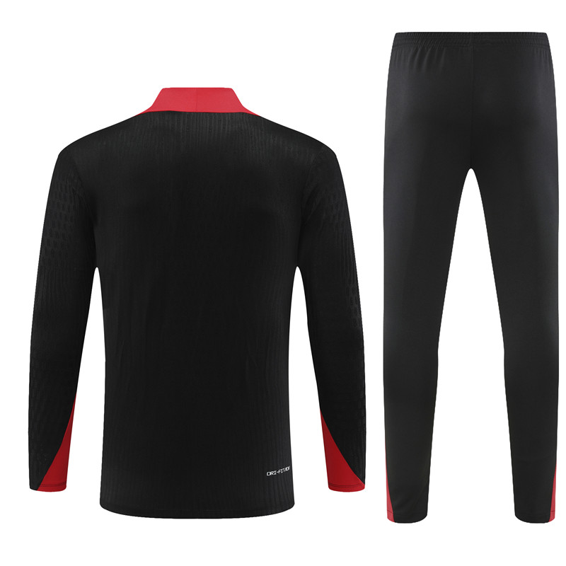 2024 Portugal Black Player Version Training Suit/2024葡萄牙半拉训练服,球员版