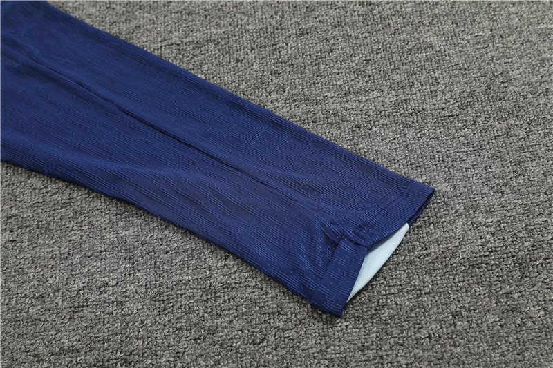 2024 France Blue Player Version Training Suit/2024法国蓝色半拉训练服,球员版
