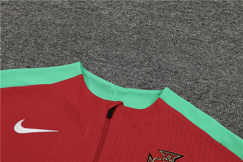 2024 Portugal Red Player Version Training Suit/2024葡萄牙半拉训练服,球员版