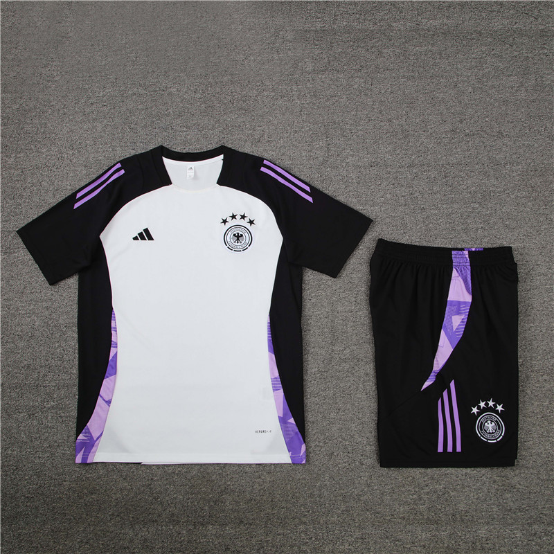 2024 Germany White Short Sleeve Training Suit/2024德国短袖训练服