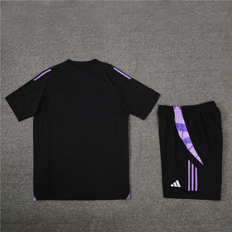 2024 Germany Black Short Sleeve Training Suit/2024德国短袖训练服