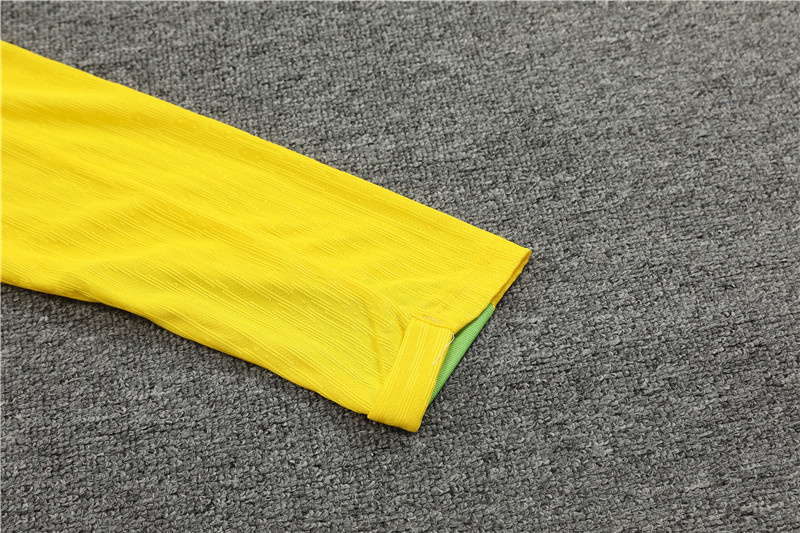2024 Brazil Yellow Player Version Training Suit/2024巴西半拉训练服,球员版