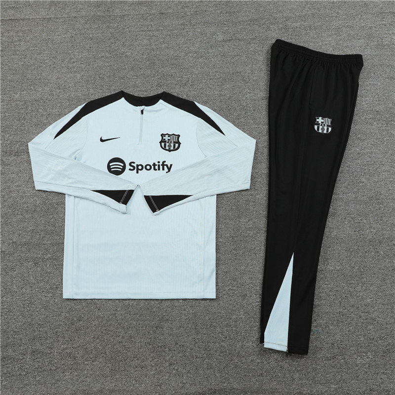 24-25 Barcelona grey Player Version Training Suit/24-25巴萨半拉训练服,球员版