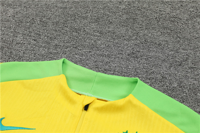 2024 Brazil Yellow Player Version Training Suit/2024巴西半拉训练服,球员版