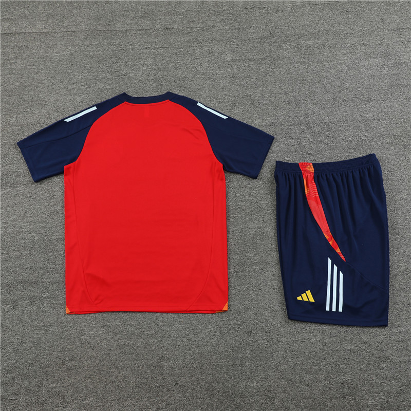 2024 Spain Red Short Sleeve Training Suit/2024西班牙短袖训练服