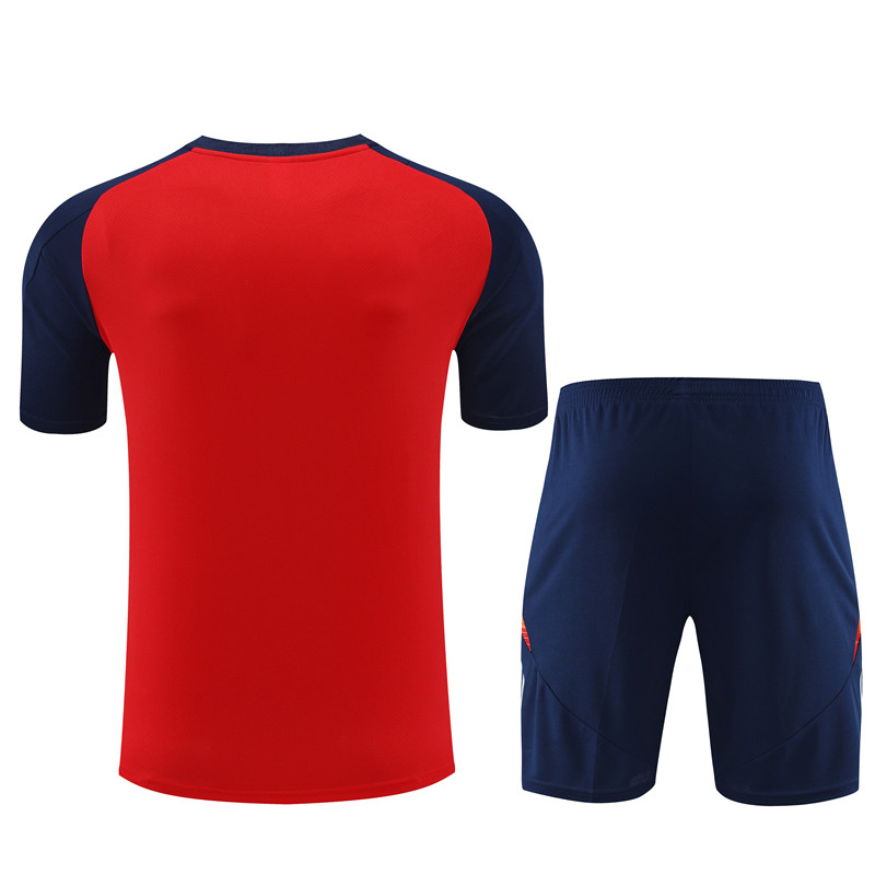 2024 Spain Red Short Sleeve Training Suit/2024西班牙短袖训练服