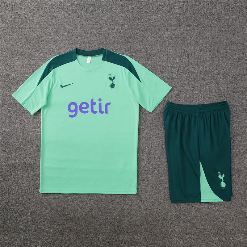 24-25 Tottenham Hotspur Short Sleeve Training Suit/24-25热刺绿色短袖训练服