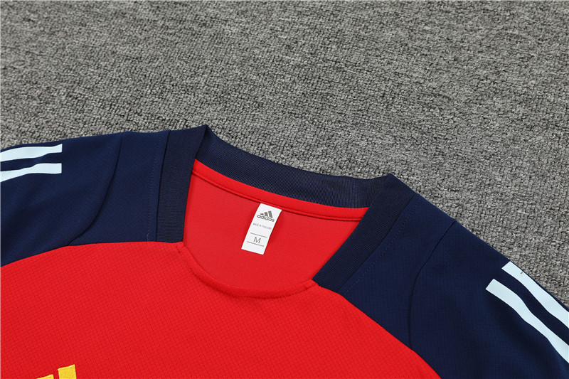 2024 Spain Red Short Sleeve Training Suit/2024西班牙短袖训练服
