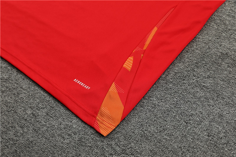 2024 Spain Red Short Sleeve Training Suit/2024西班牙短袖训练服