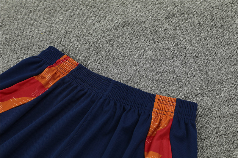 2024 Spain Blue Short Sleeve Training Suit/ 2024 西班牙短袖训练服
