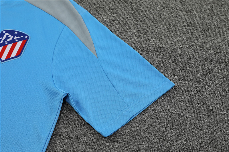 24-25 Atletico Madrid Light Blue Short Sleeve Training Suit/ 24-25 马竞浅蓝色短袖训练服