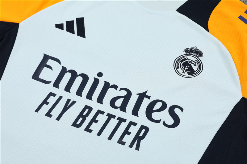 24-25 Real Madrid Light Blue Short Sleeve Training Suit/ 24-25 皇马浅蓝色短袖训练服