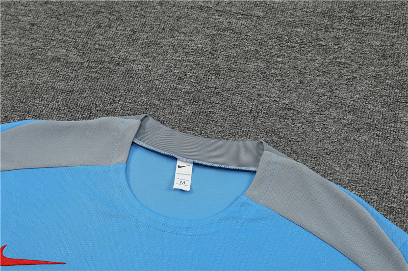 24-25 Atletico Madrid Light Blue Short Sleeve Training Suit/ 24-25 马竞浅蓝色短袖训练服