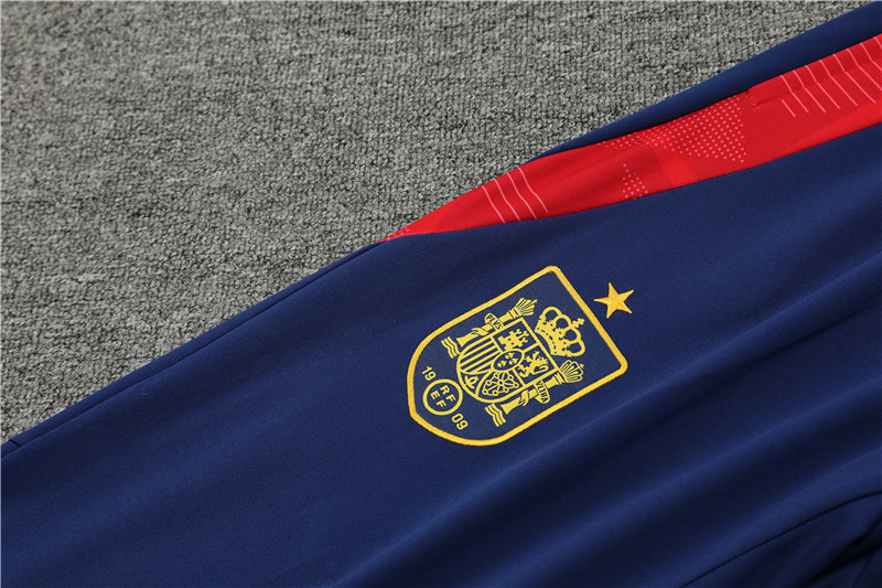 2024 Spain Light Blue Training Suit/2024 西班牙浅蓝色训练服