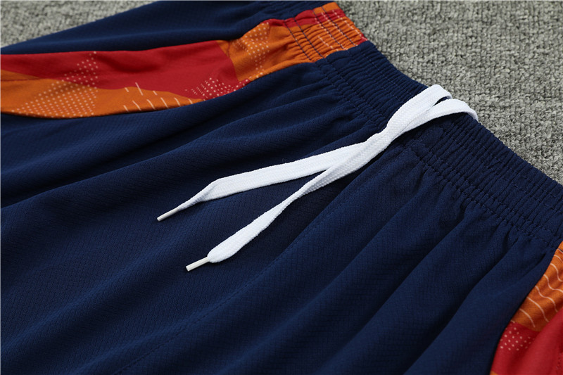 2024 Spain Blue Short Sleeve Training Suit/ 2024 西班牙短袖训练服