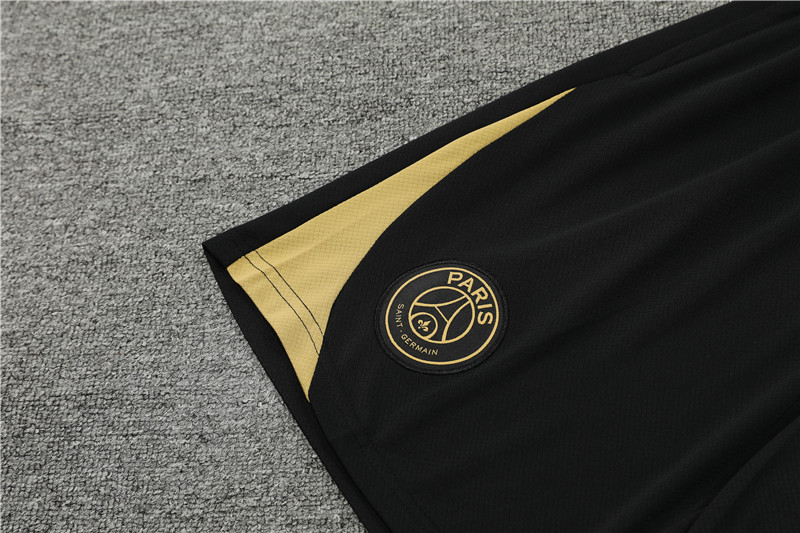 24-25 PSG Black and Gold Short Sleeve Training Suit/ 24-25 PSG 黑金短袖训练服