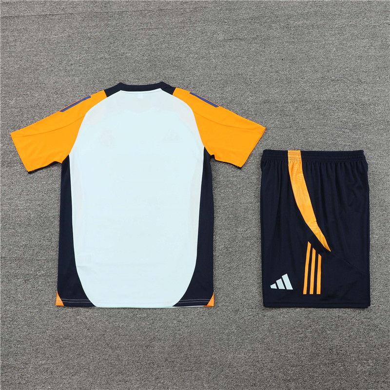 24-25 Real Madrid Light Blue Short Sleeve Training Suit/ 24-25 皇马浅蓝色短袖训练服