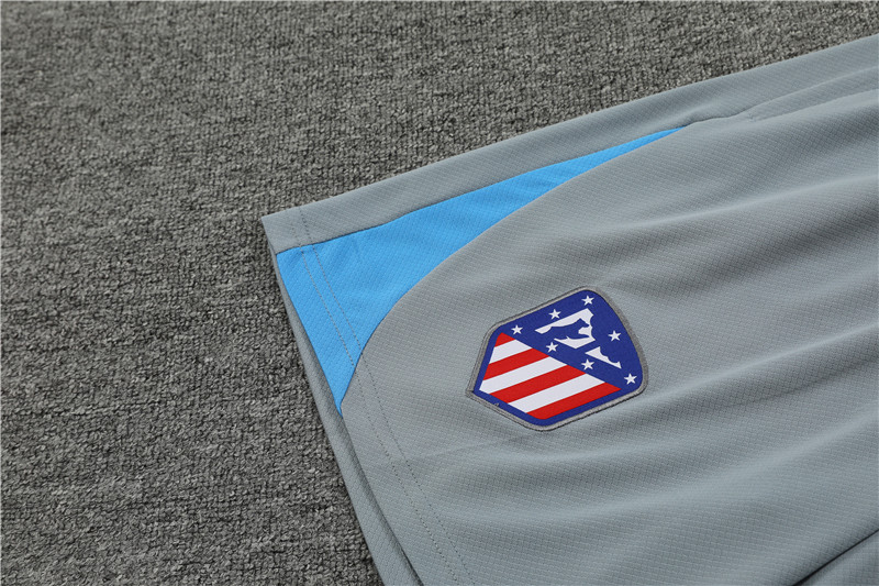 24-25 Atletico Madrid Gray Short Sleeve Training Suit/ 24-25 马竞灰色短袖训练服
