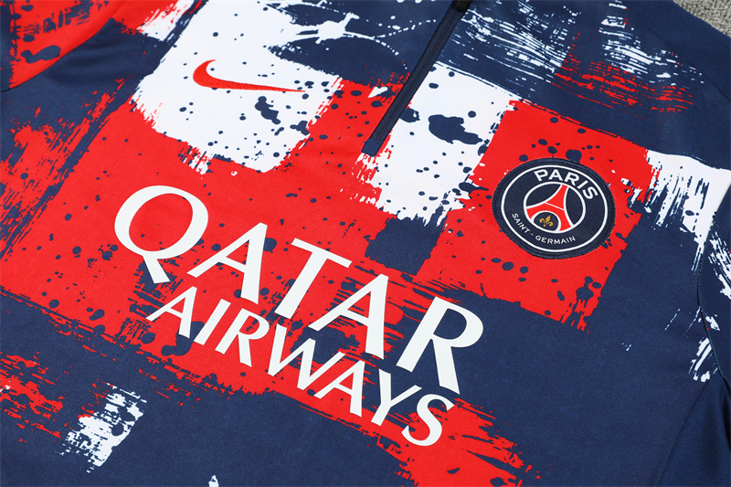 24-25 PSG Blue and Red Training Suit/ 24-25 PSG 蓝色红色训练服