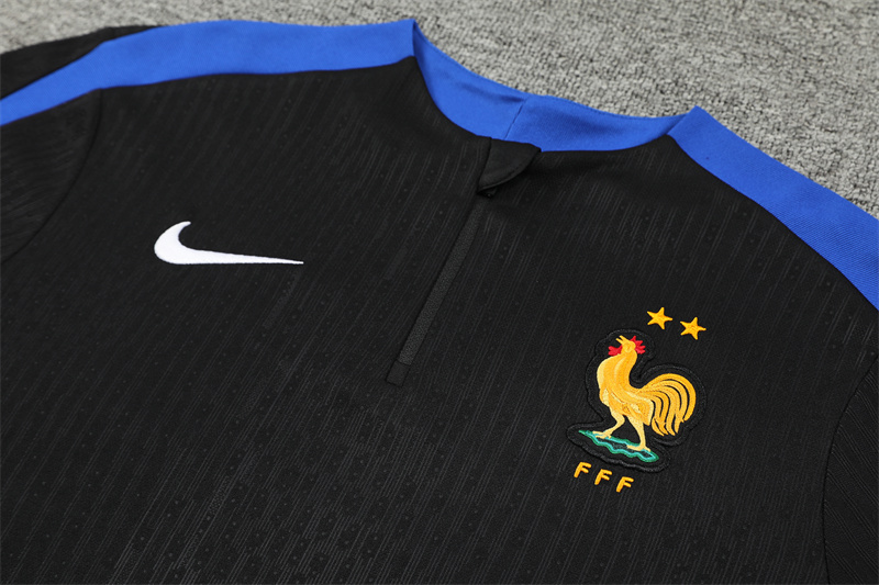 2024 France Black Player Version Training Suit/2024法国黑色训练服,球员版