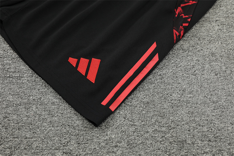 24-25 Manchester United Red Short Sleeve Training Suit/ 24-25 曼联红色短袖训练服