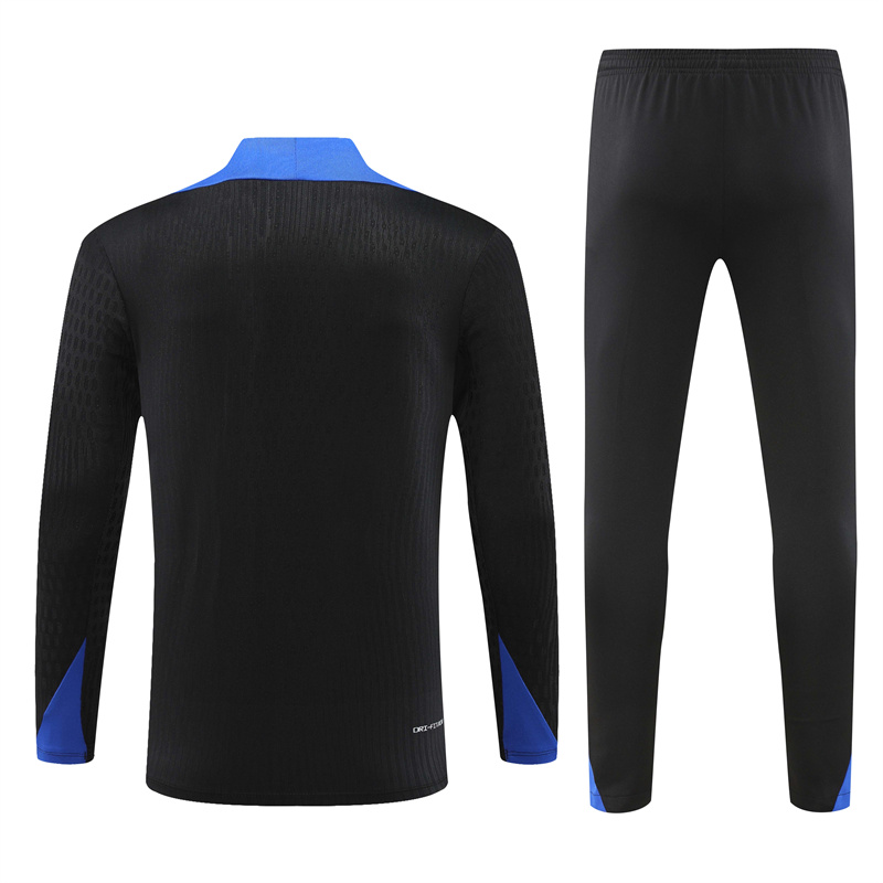 2024 France Black Player Version Training Suit/2024法国黑色训练服,球员版