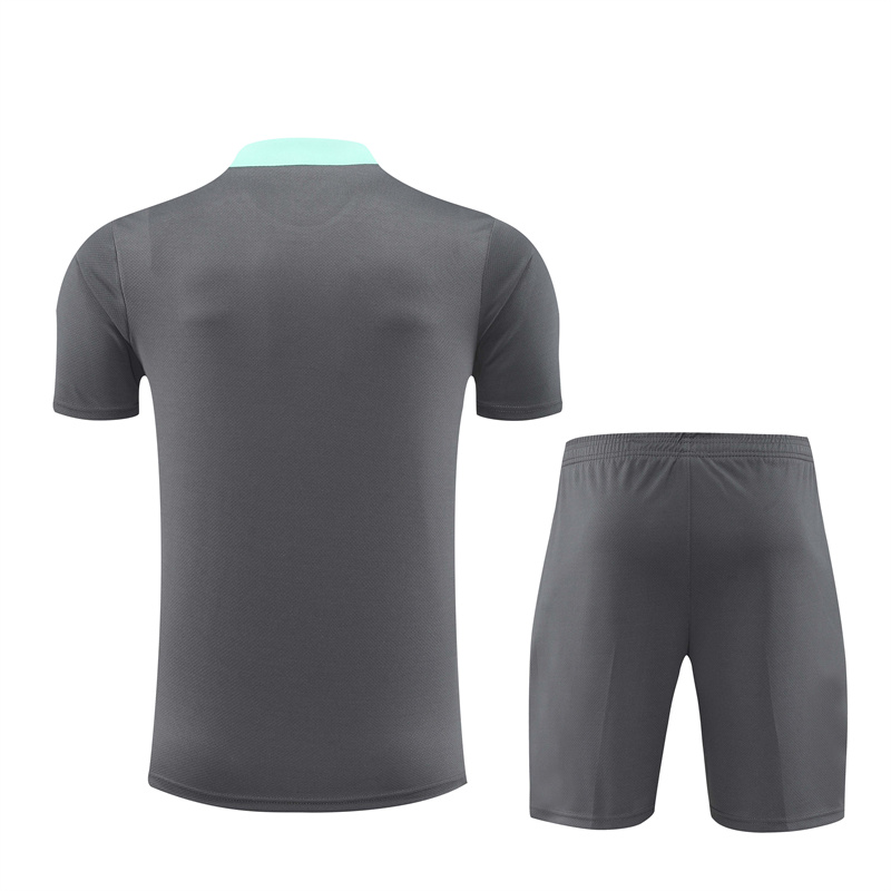 24-25 PSG Gray Short Sleeve Training Suit/ 24-25 PSG 灰色短袖训练服