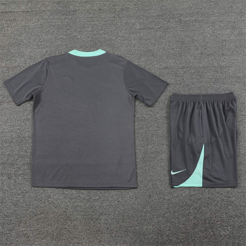 24-25 PSG Gray Short Sleeve Training Suit/ 24-25 PSG 灰色短袖训练服