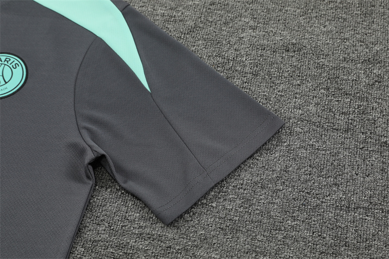 24-25 PSG Gray Short Sleeve Training Suit/ 24-25 PSG 灰色短袖训练服
