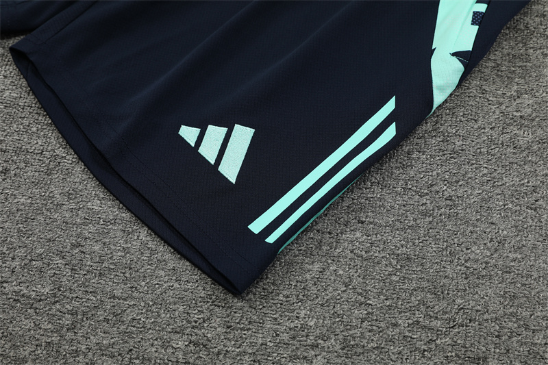 24-25 Real Madrid Blue Short Sleeve Training Suit/ 24-25 皇马蓝色短袖训练服