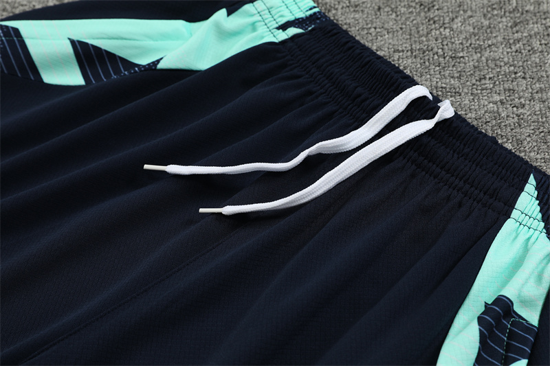 24-25 Real Madrid Blue Short Sleeve Training Suit/ 24-25 皇马蓝色短袖训练服