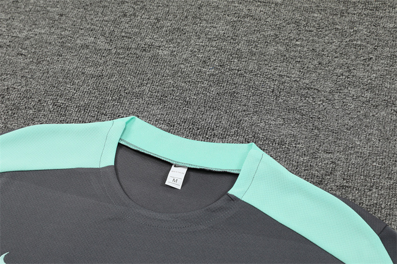 24-25 PSG Gray Short Sleeve Training Suit/ 24-25 PSG 灰色短袖训练服