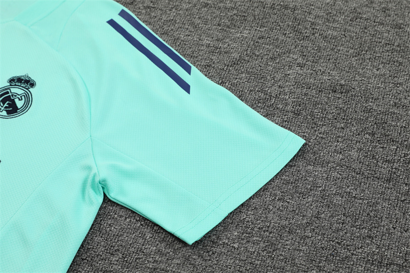 24-25 Real Madrid Blue Short Sleeve Training Suit/ 24-25 皇马蓝色短袖训练服