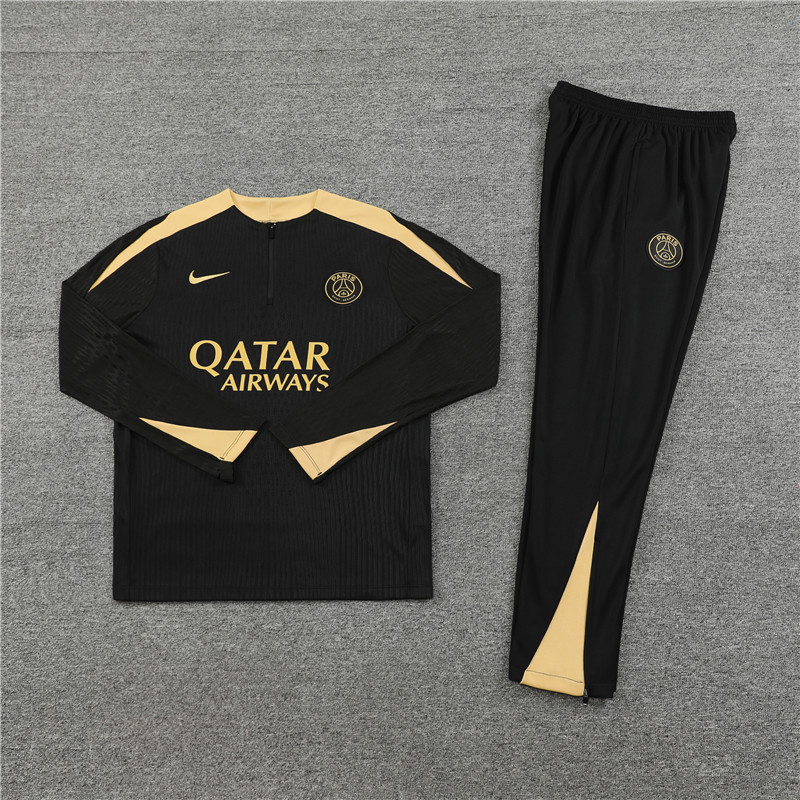24-25 PSG Black Player Version Training Suit/24-25PSG巴黎半拉训练服,球员版