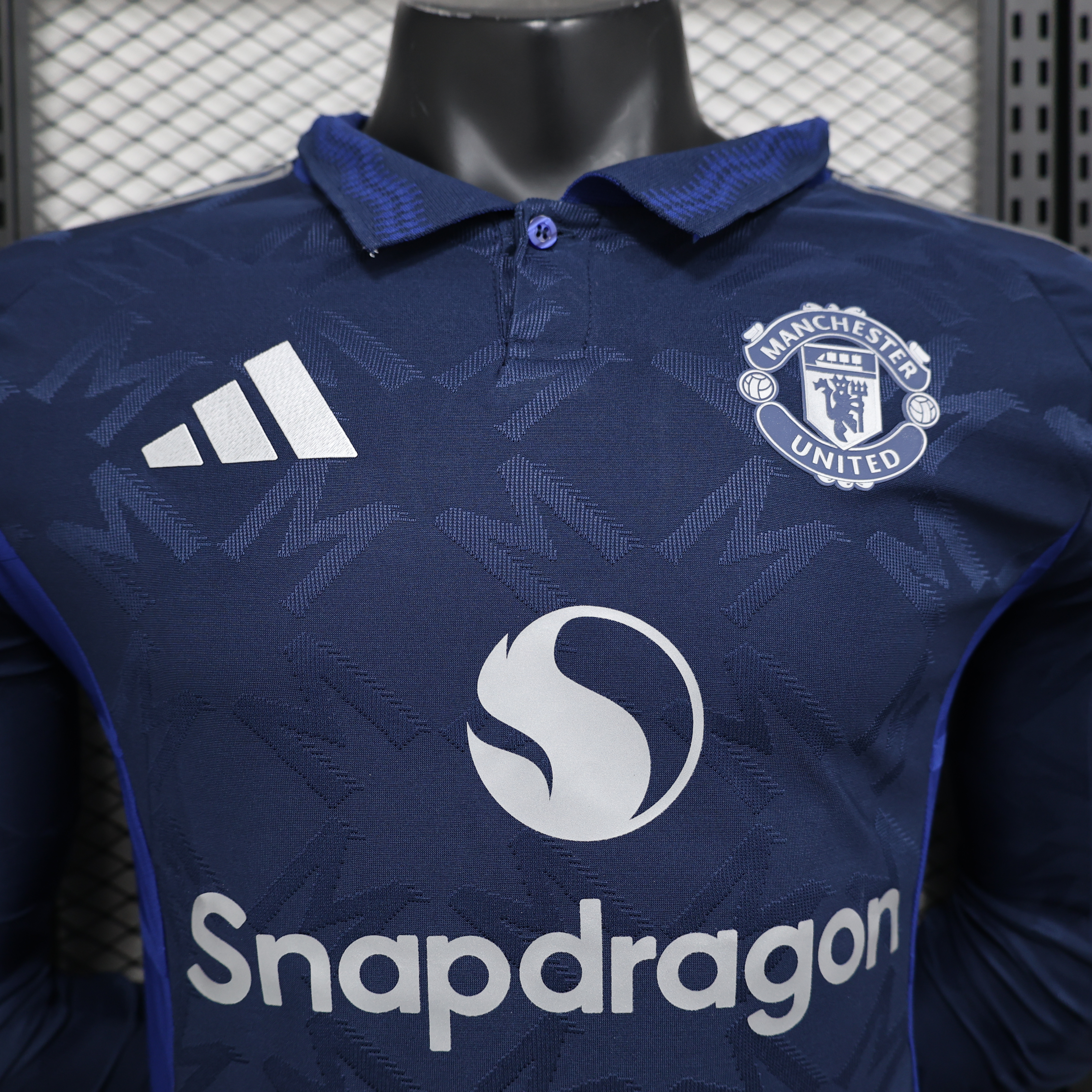 24-25 Manchester United Away Long Sleeve Player Jersey/24-25 曼联客场球员长袖