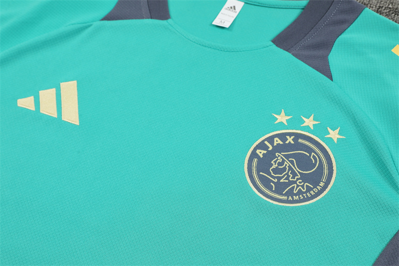 24-25 AX Lake Green Short Sleeve Training Suit/ 24-25 AX 绿色短袖训练服